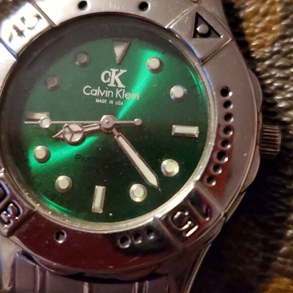 Vintage Calvin Klein 1500 Professional‎ Green Face Stainless Band 200 Meters main image 10
